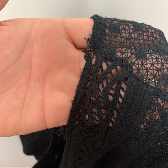 Jen's Pirate Booty Black Lace Knit Top - Picture 6 of 10